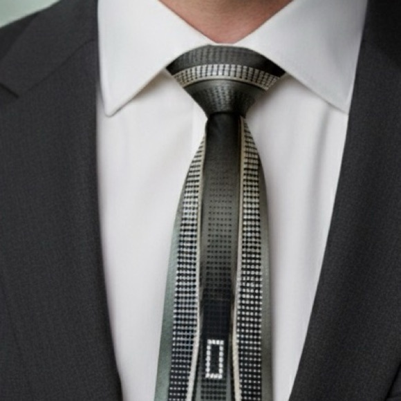 Puritan Black and Gray Tie - Picture 1 of 5